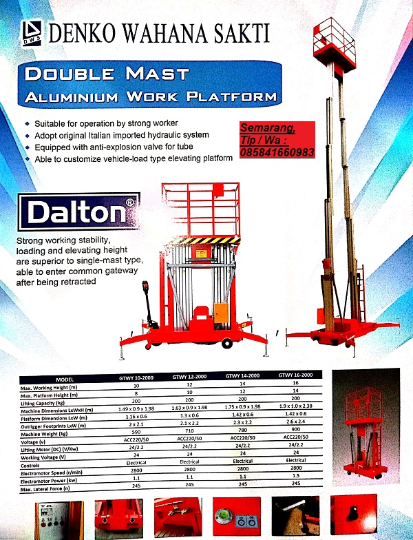 Scissorlift Semi Electric Semarang – PT. Denko Wahana Sakti